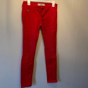 Red Hollister Skinny Jeans